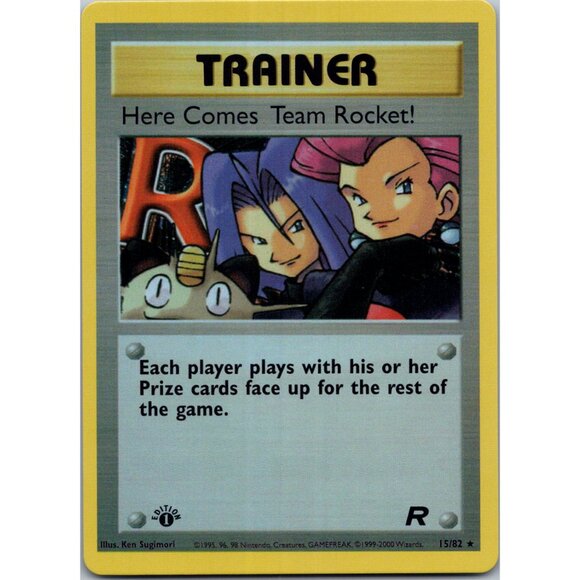 Here Comes Team Rocket 1st Edition "Reprinted" - Picture 1 of 3